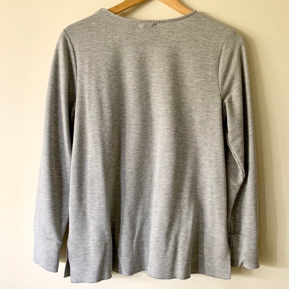 CLOSING SALE! 
🎉HP!!🎉 Halogen | Gray Long sleeve Top - Picture 2 of 3